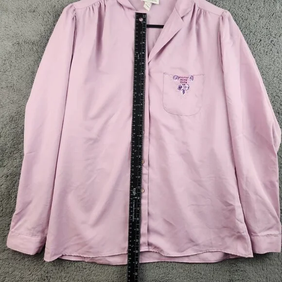 Vintage Levis Pearl Button Western Shirt Womens Small Purple Cowgirl Rodeo 80s - Picture 6 of 11